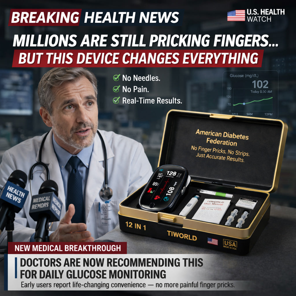 🔥Final 3 Hours : Only Limited Stock Left🏆TIWORLD™ Non-Invasive Blood Glucose Meter 99.9% Accuracy （Mayo Clinic Recommended）