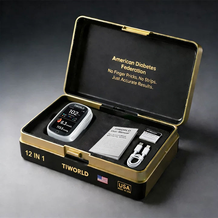 🔥Final 2 Hours : Only Limited Stock Left🏆TIWORLD™ Non-Invasive Blood Glucose Monitor – 5 Seconds 99% Accuracy （Mayo Clinic Recommended）